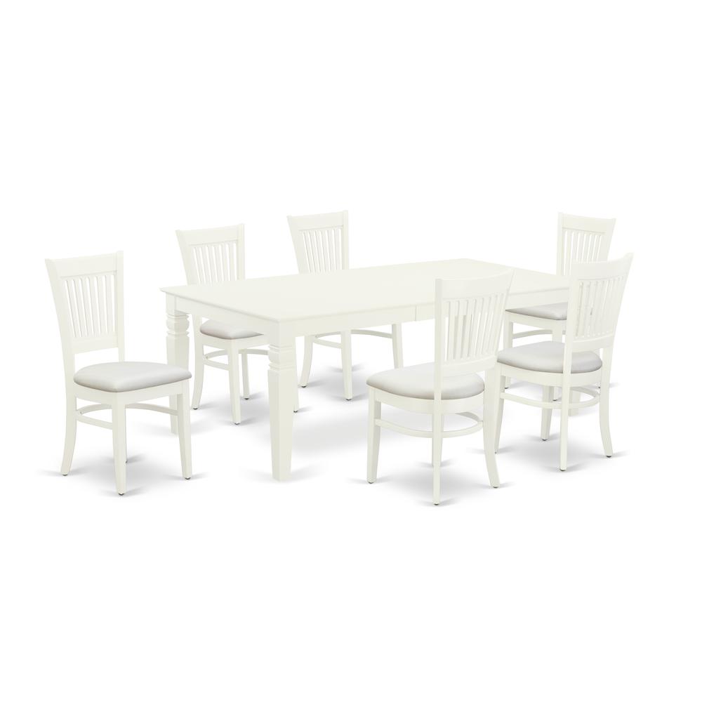 Dining Table- Table Leg Dining Chairs, LGVA7-LWH-C. Picture 1