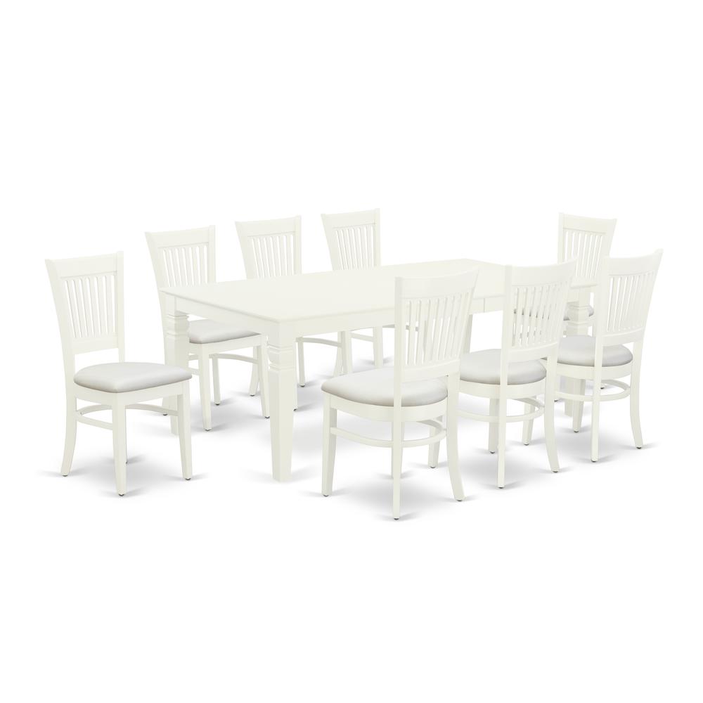 Dining Table- Table Leg Dining Chairs, LGVA9-LWH-C. Picture 1
