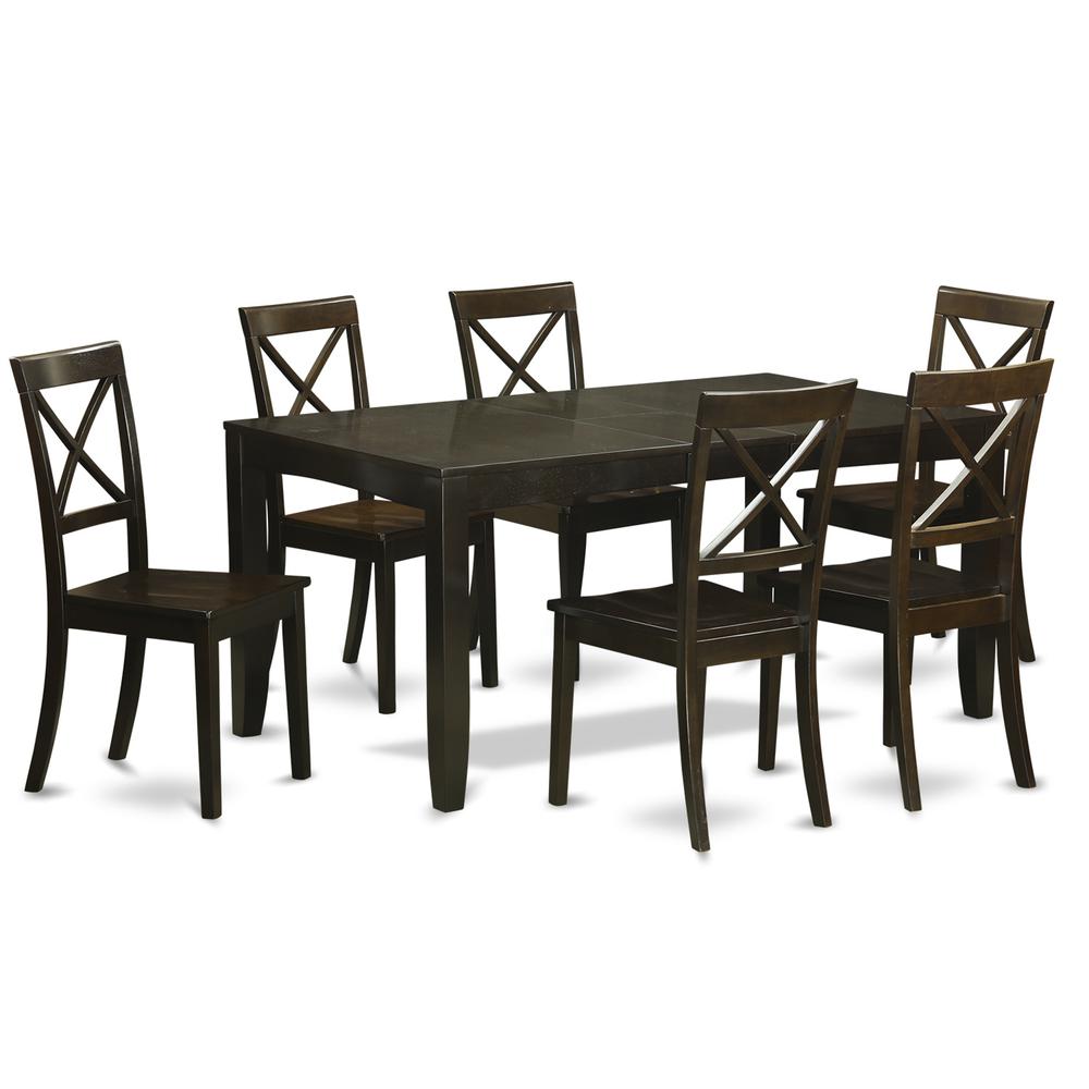 7  PC  formal  Dining  room  set-Dining  Table  with  Leaf  6  Chairs  for  Dining  room. Picture 1