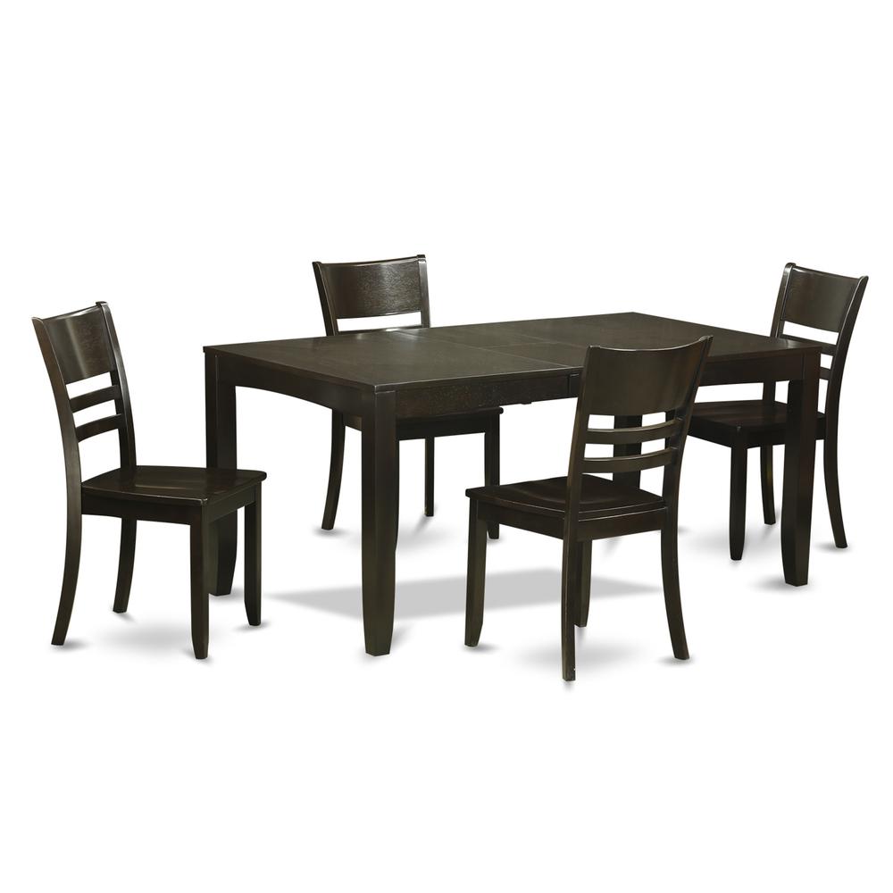 5  Pc  Dining  room  set-Kitchen  Tables  with  Leaf  and  4  Chairs  for  Dining  room. Picture 1