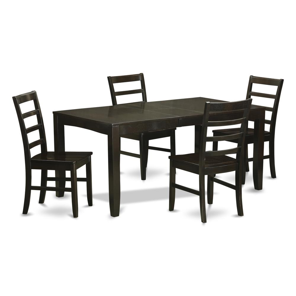 5  Pc  Dining  room  set  for  4-Table  with  Leaf  and  4  Chairs  for  Dining  room. Picture 1