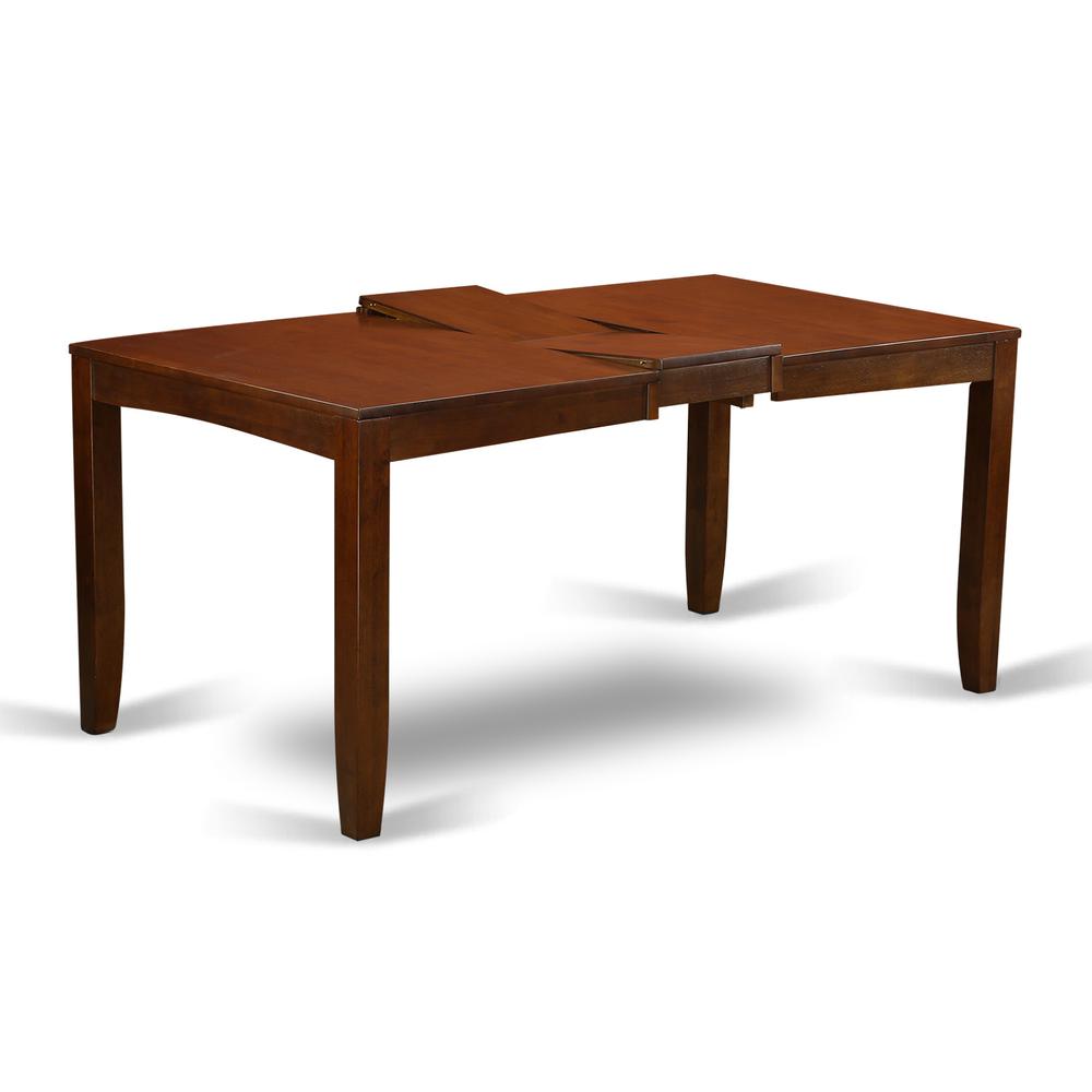 LYVA6-ESP-C 6 Pc set Dining Table with a 12in Leaf and 4 Padded Dinette Chairs Plus Bench. Picture 4