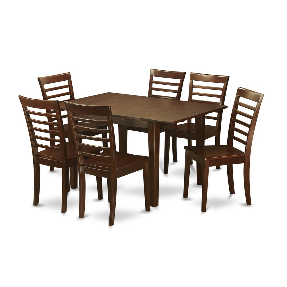 7  Pc  dinette  set  for  small  spaces-Kitchen  Table  and  6  Chairs  for  Dining  room. Picture 1