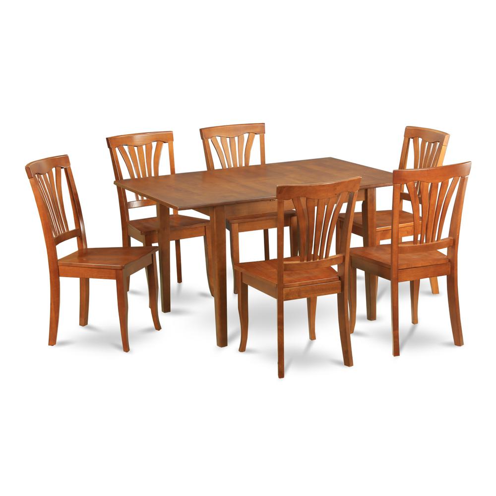 7  Pc  Kitchen  nook  Dining  set-small  Dining  Tables  and  6  Kitchen  Chairs. Picture 1