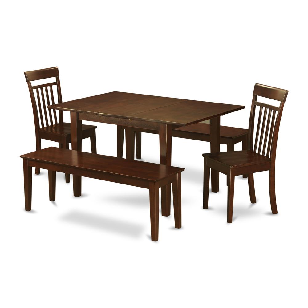 5  Pc  dinette  set  for  small  spaces-Tables  and  2  Chairs  for  Dining  room  and  2  Benches. Picture 1