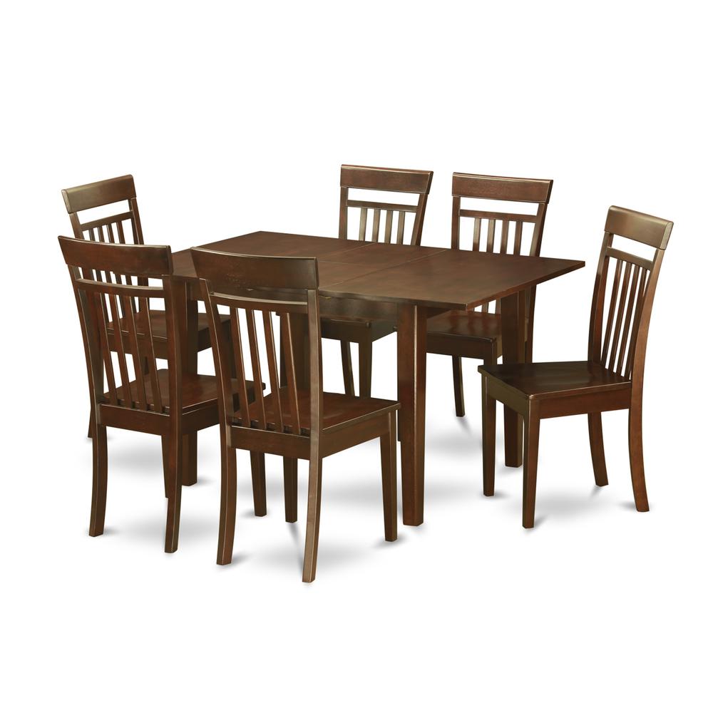 7  Pc  Kitchen  nook  Dining  set-  Tables  and  6  Kitchen  Chairs. Picture 1