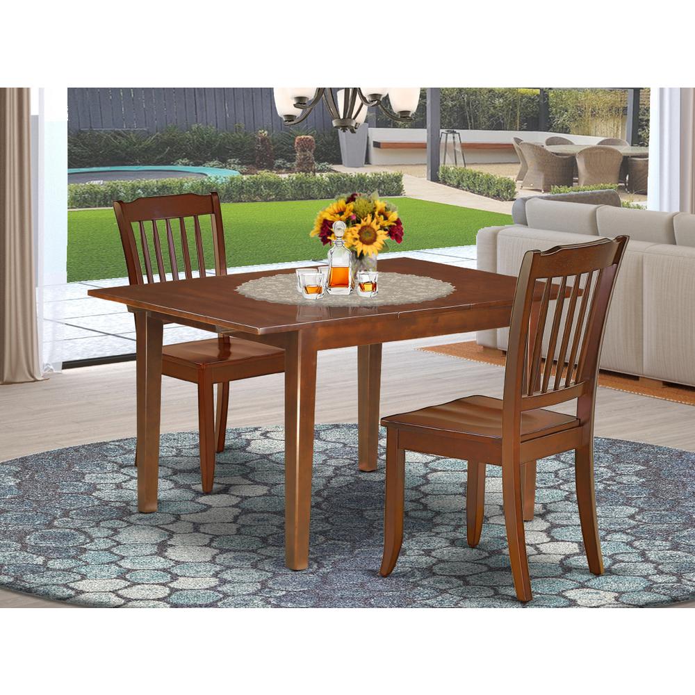 Dining Room Set Mahogany, MLDA3-MAH-W. Picture 2
