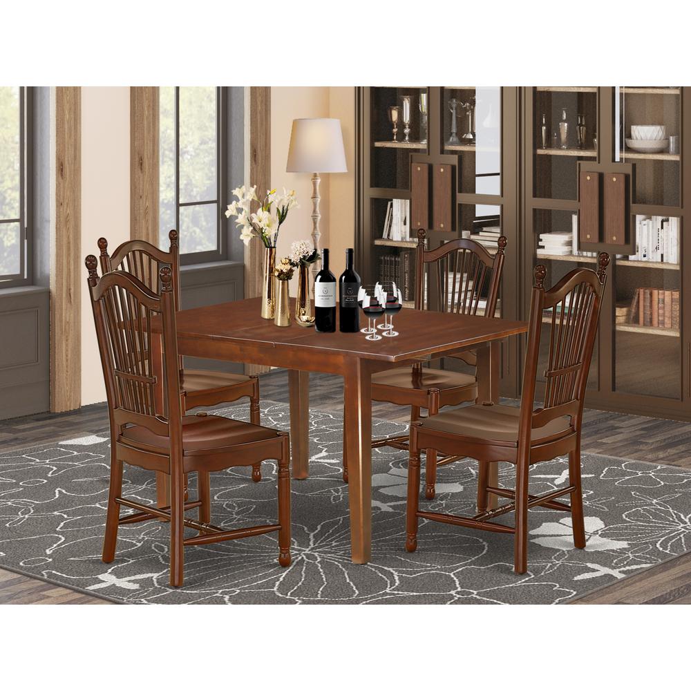 Dining Room Set Mahogany, MLDO5-MAH-W. Picture 2