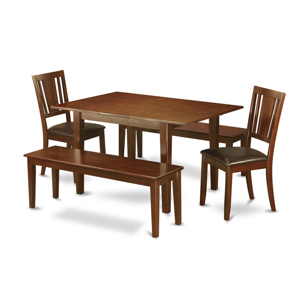 5  Pc  Kitchen  dinette  set-small  Dining  Tables  plus  2  Dining  Chairs  and  2  Benches. Picture 1
