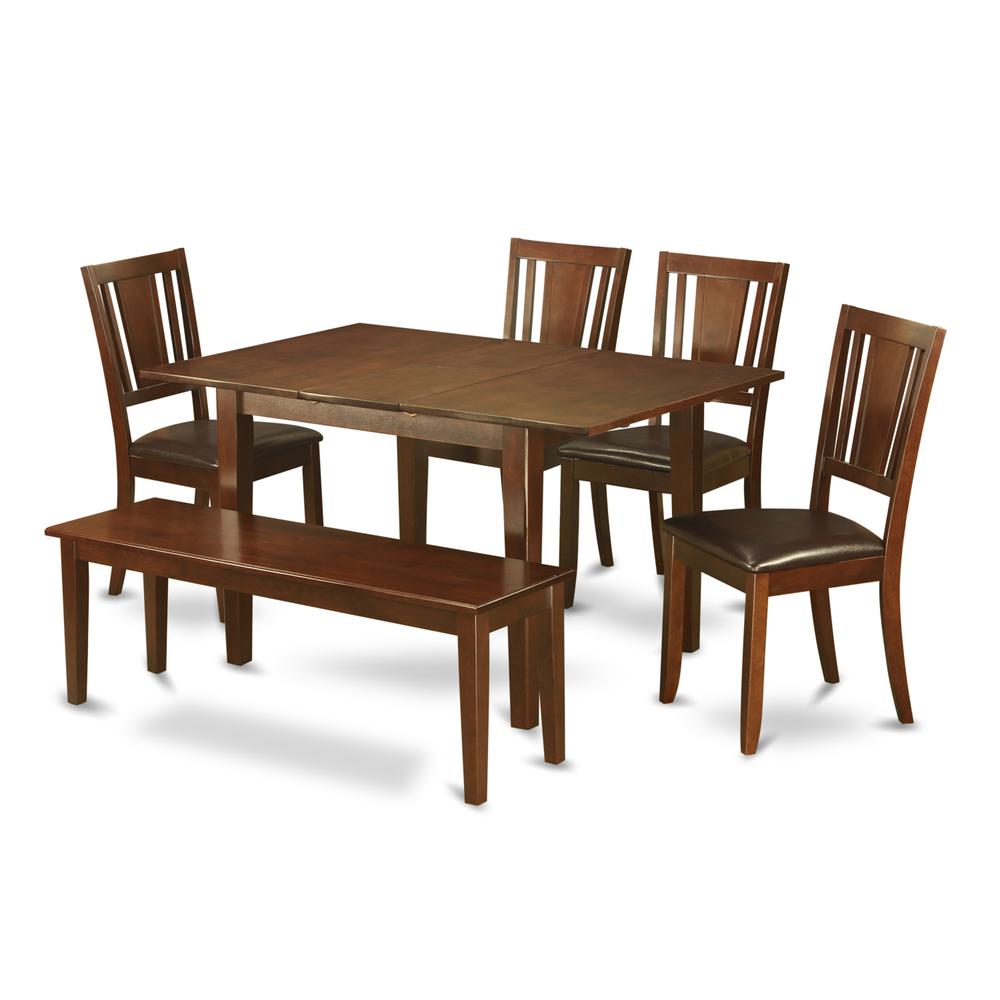 6  Pc  Kitchen  nook  Dining  set-breakfast  nook  and  4  Dining  Chairs  and  Bench. Picture 1