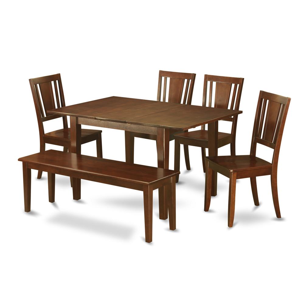 6  Pc  dinette  set-breakfast  nook  and  4  Chairs  for  Dining  room  and  Dining  Bench. Picture 1
