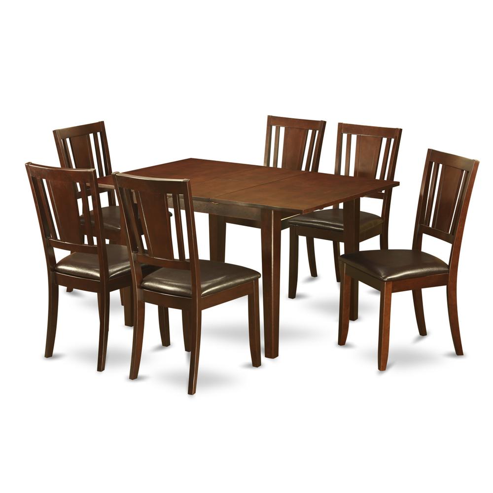 7  Pc  Kitchen  nook  Dining  set-Kitchen  Table  and  6  Dining  Chairs. Picture 1