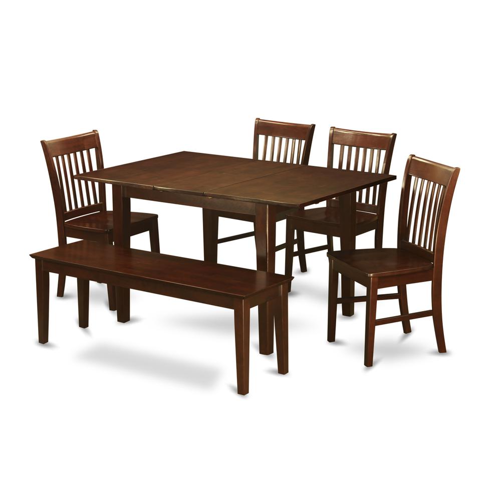 6  Pc  small  Kitchen  Table  set-  Tables  and  4  Dining  Chairs  and  Dining  Bench. Picture 1