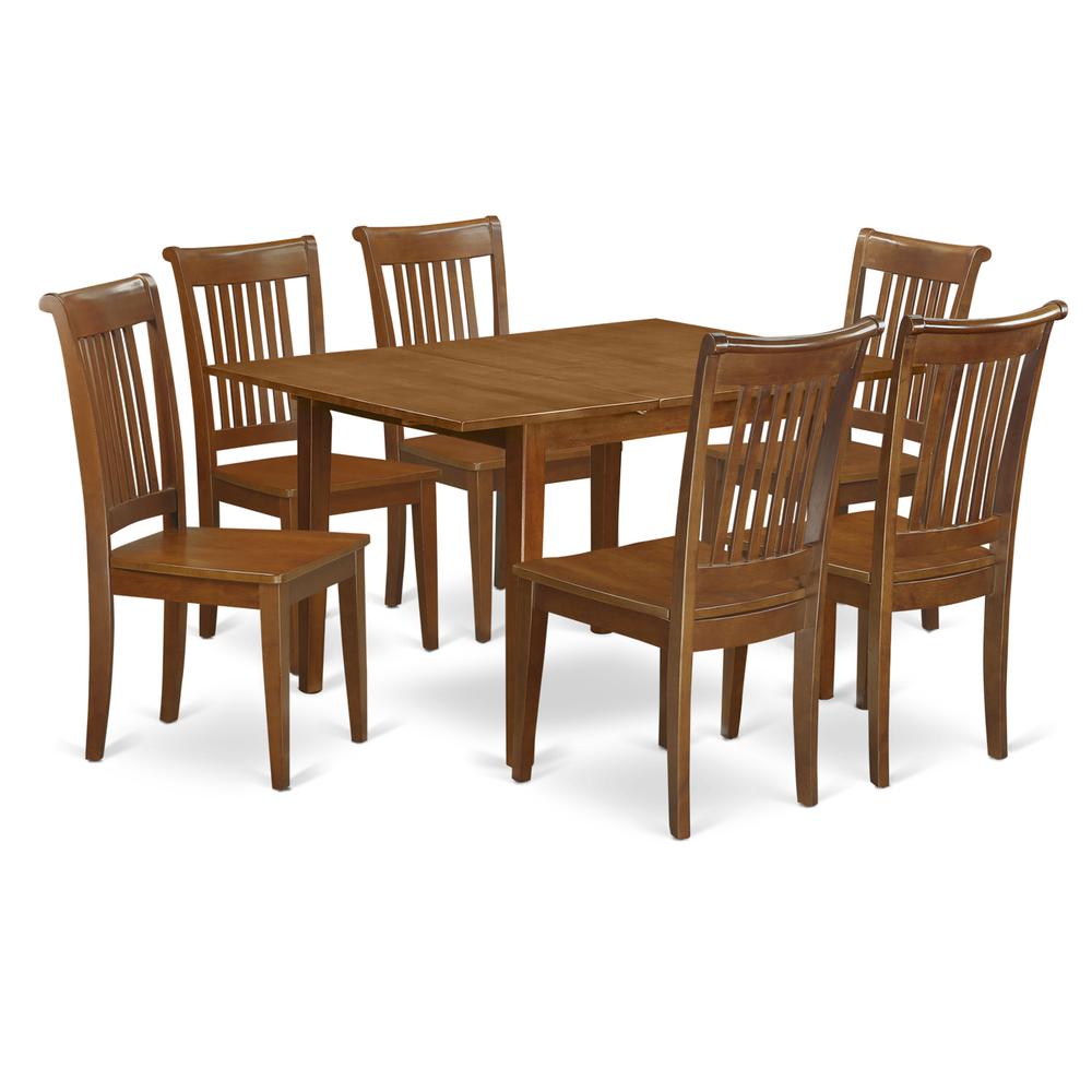 7  Pc  Kitchen  nook  Dining  set-Kitchen  Table  and  6  Dining  Chairs. Picture 1
