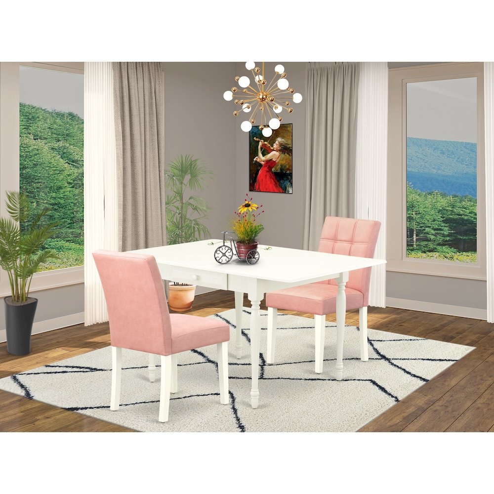 3 Piece Dinner Table Set contain A Dining Table. Picture 2