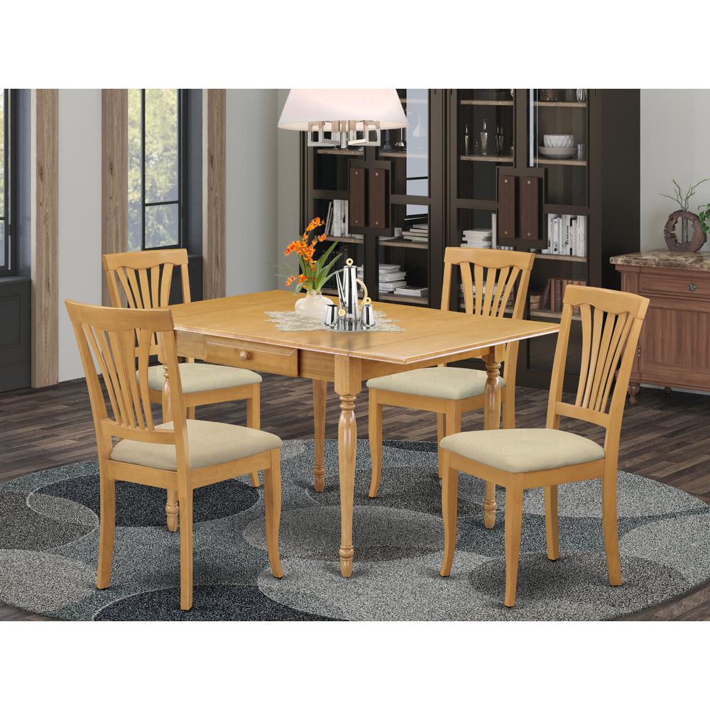 Dining Room Set Oak, MZAV5-OAK-C. Picture 2