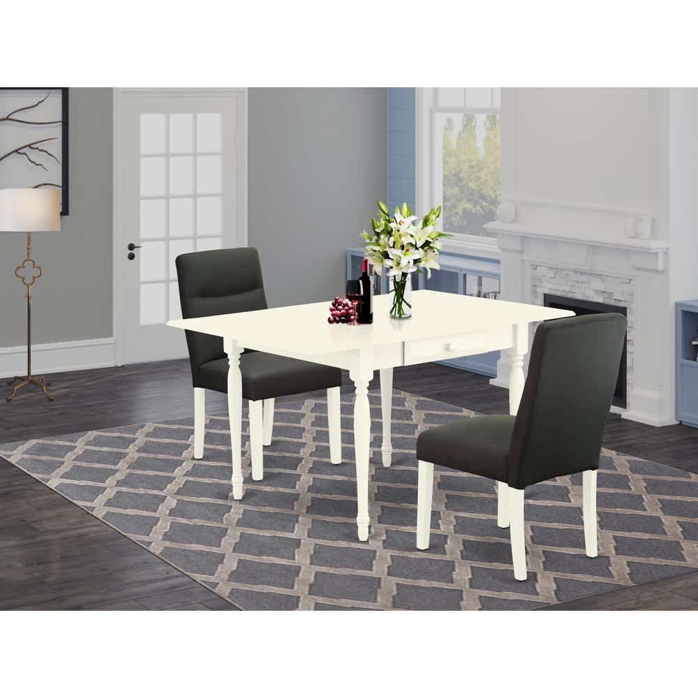 Dining Room Set Linen White, MZBE3-LWH-20. Picture 2