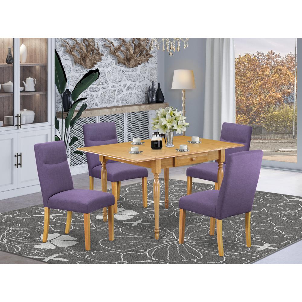Dining Room Set Oak, MZBE5-OAK-10. Picture 2