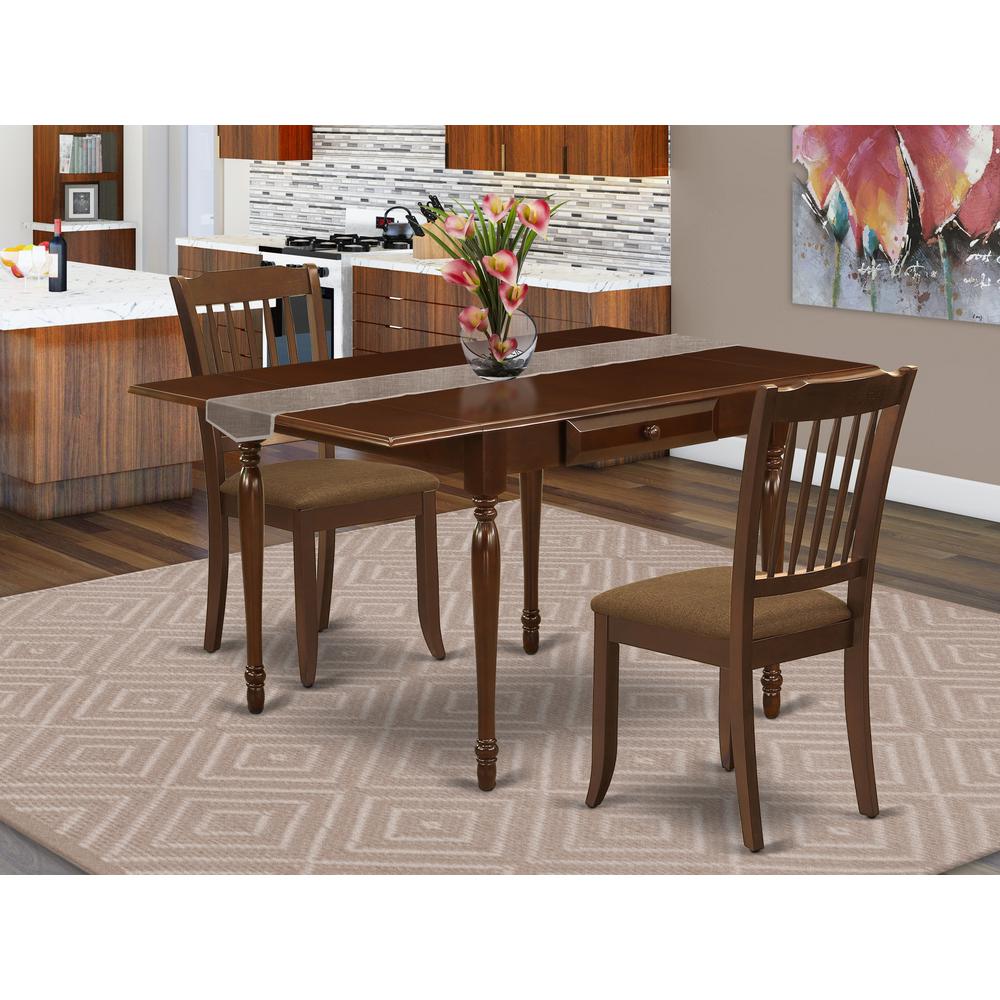 Dining Room Set Mahogany, MZDA3-MAH-C. Picture 2