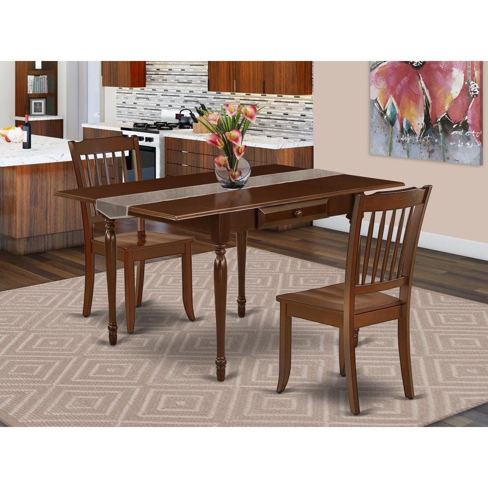 Dining Room Set Mahogany, MZDA3-MAH-W. Picture 2