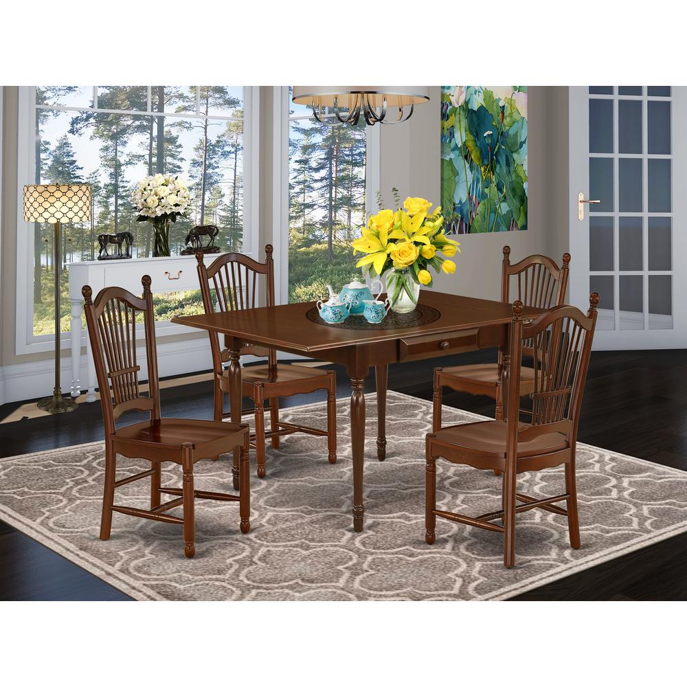 Dining Room Set Mahogany, MZDO5-MAH-W. Picture 2