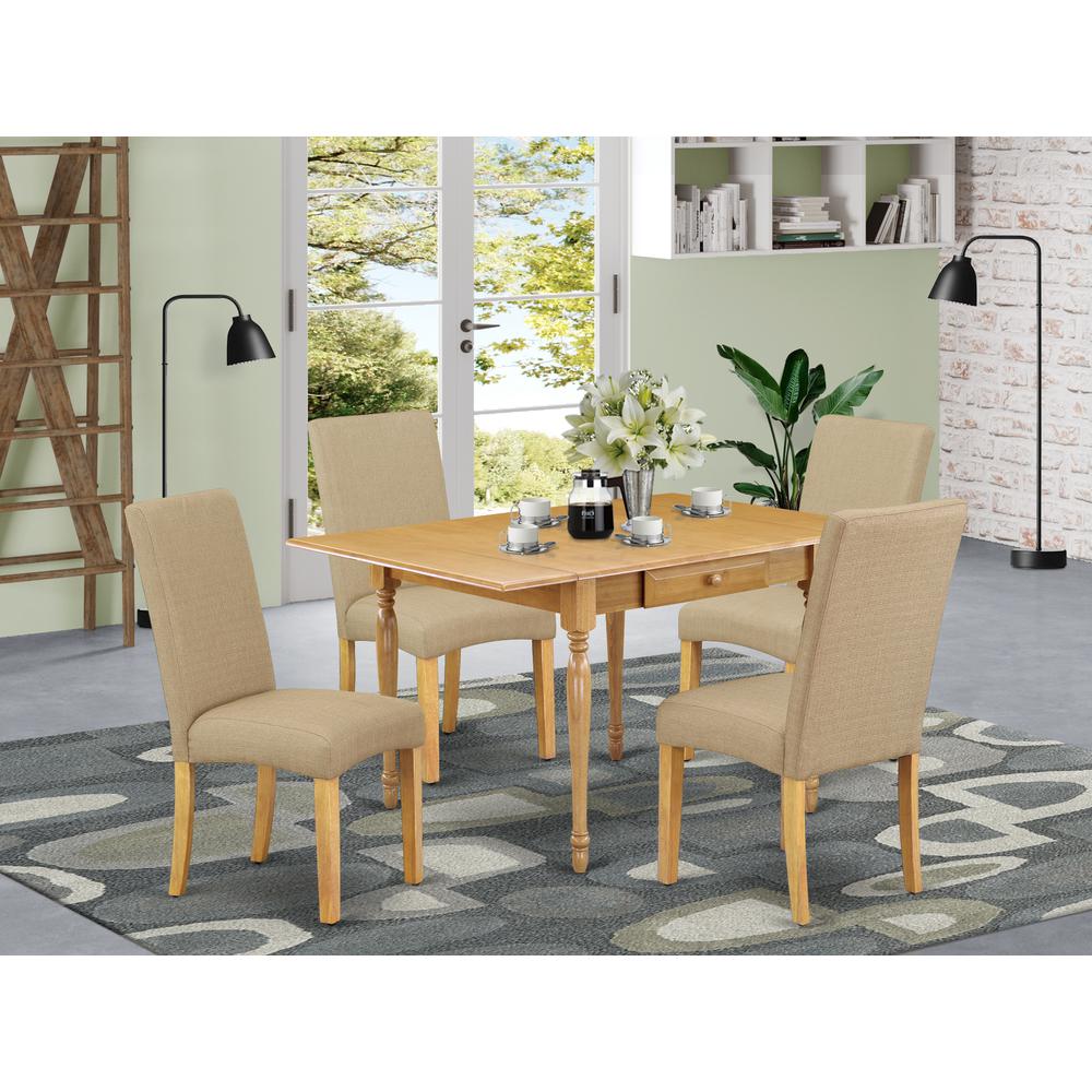 Dining Room Set Oak, MZDR5-OAK-16. Picture 2