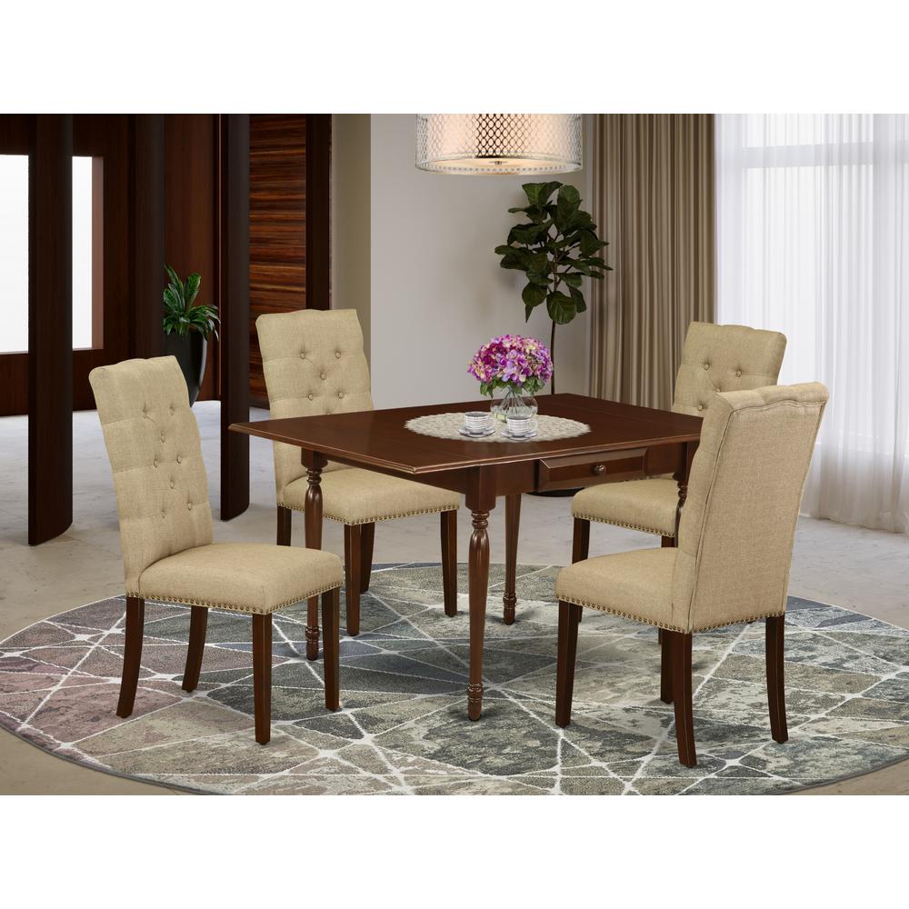 Dining Room Set Mahogany, MZEL5-MAH-16. Picture 2