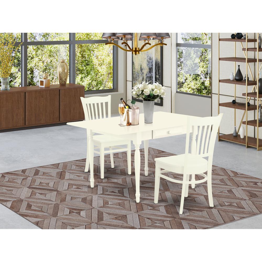 Dining Room Set Linen White, MZGR3-LWH-W. Picture 2