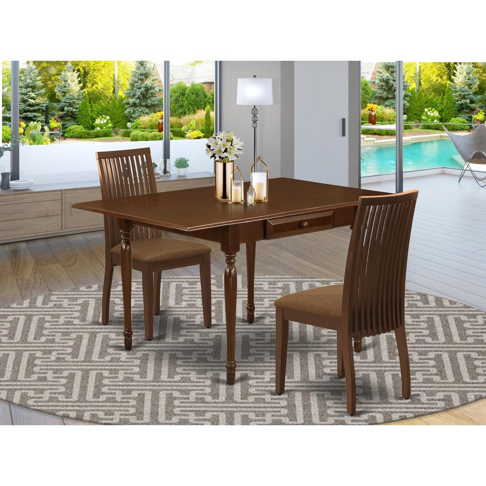 Dining Room Set Mahogany, MZIP3-MAH-C. Picture 2