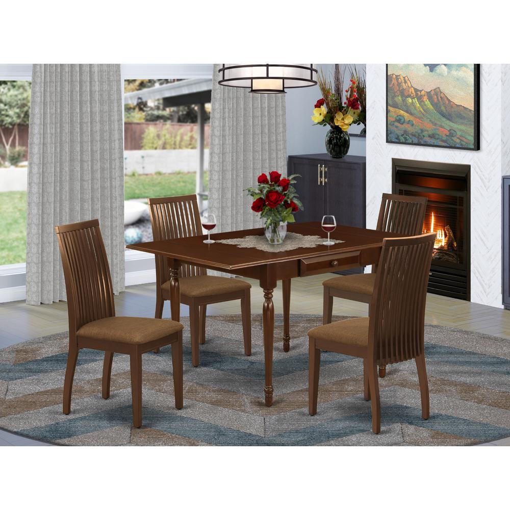 Dining Room Set Mahogany, MZIP5-MAH-C. Picture 2