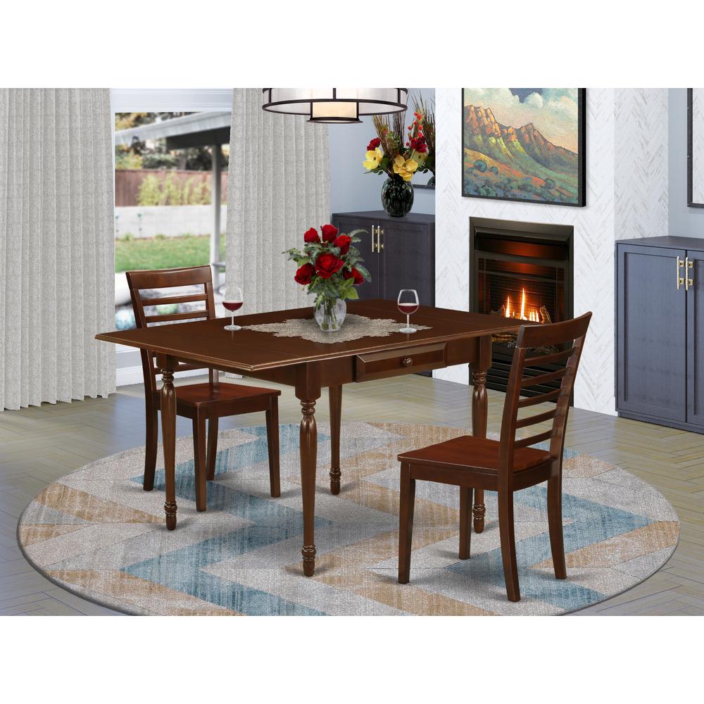 Dining Room Set Mahogany, MZML3-MAH-W. Picture 2