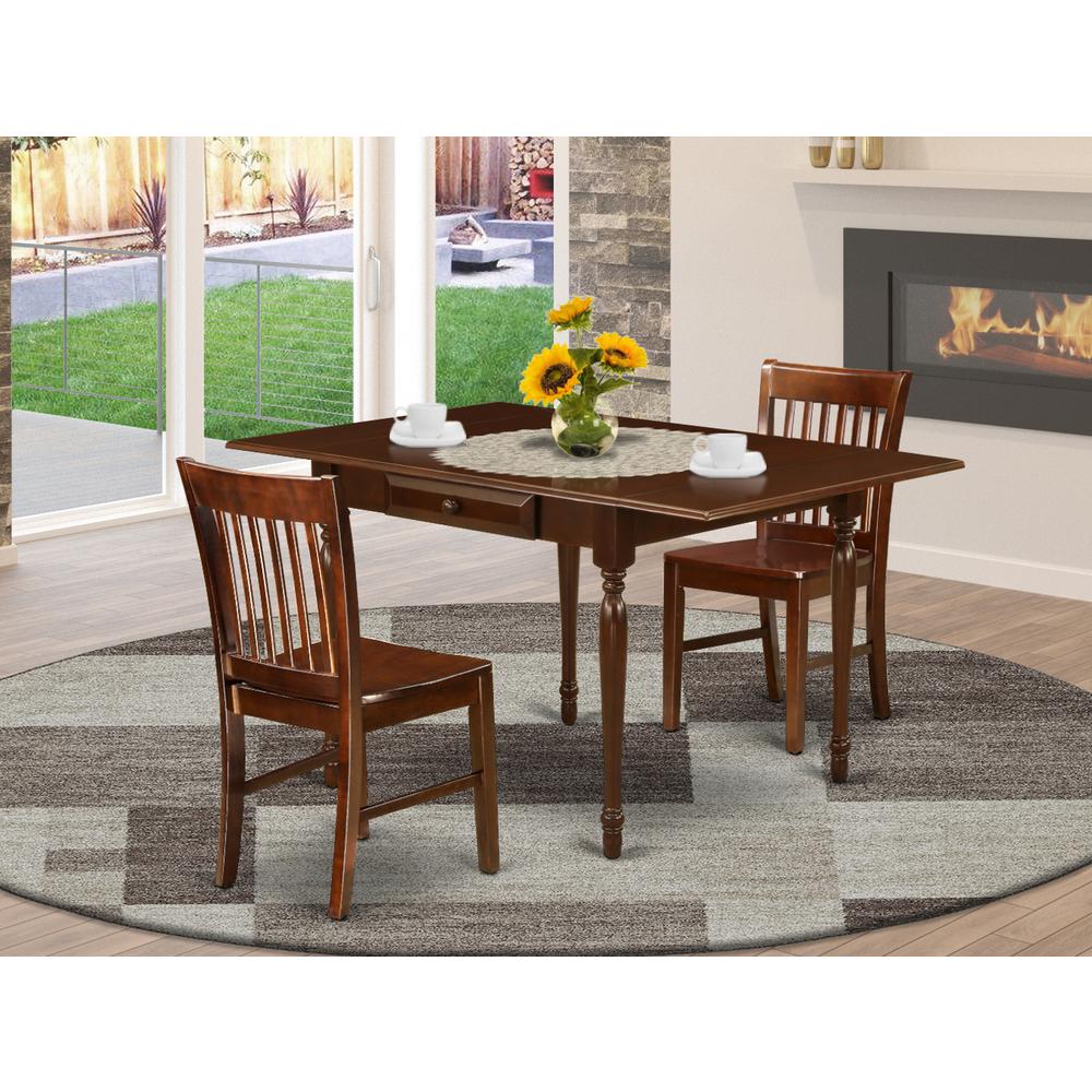 Dining Room Set Mahogany, MZNO3-MAH-W. Picture 2