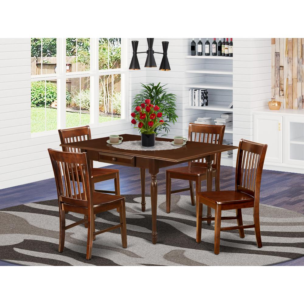 Dining Room Set Mahogany, MZNO5-MAH-W. Picture 2