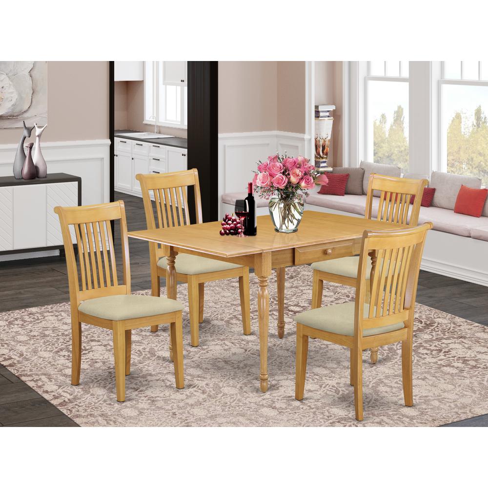 Dining Room Set Oak, MZPO5-OAK-C. Picture 2