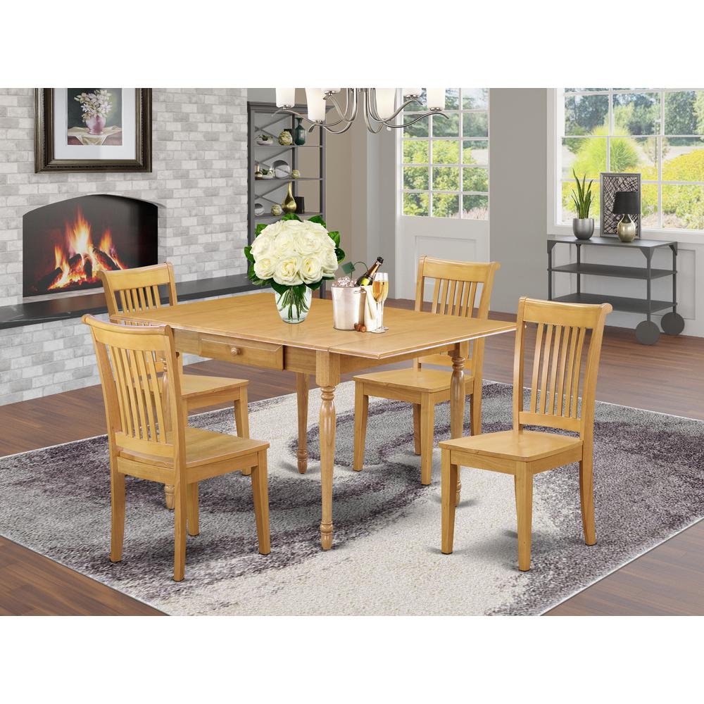 Dining Room Set Oak, MZPO5-OAK-W. Picture 2