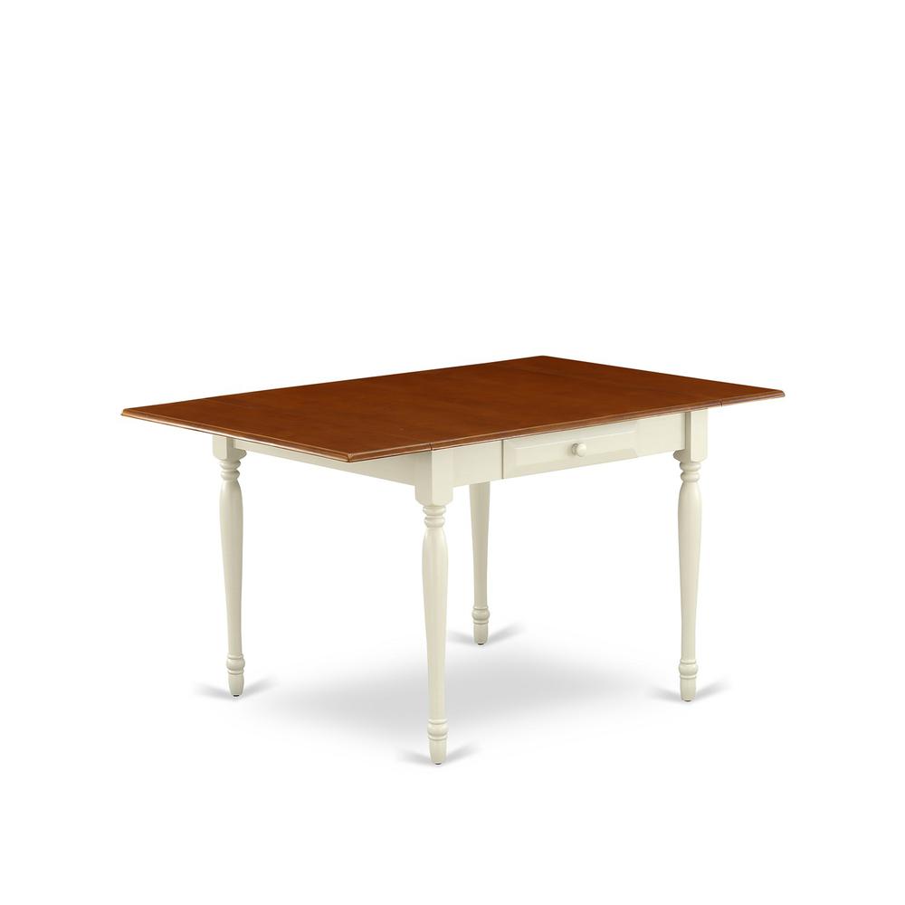 Dining Table Buttermilk & Cherry, MZT-WHI-T. Picture 1