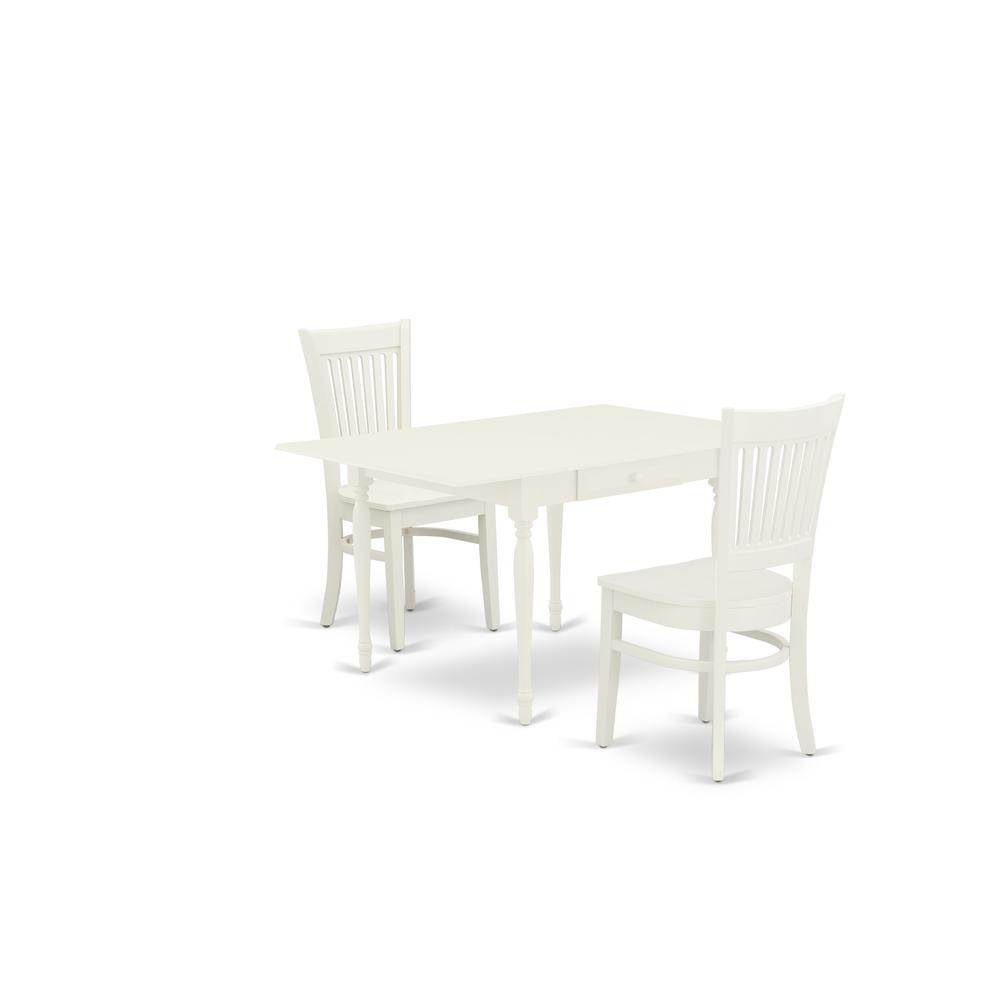 Dining Table- Dining Chairs, MZVA3-LWH-W. Picture 1