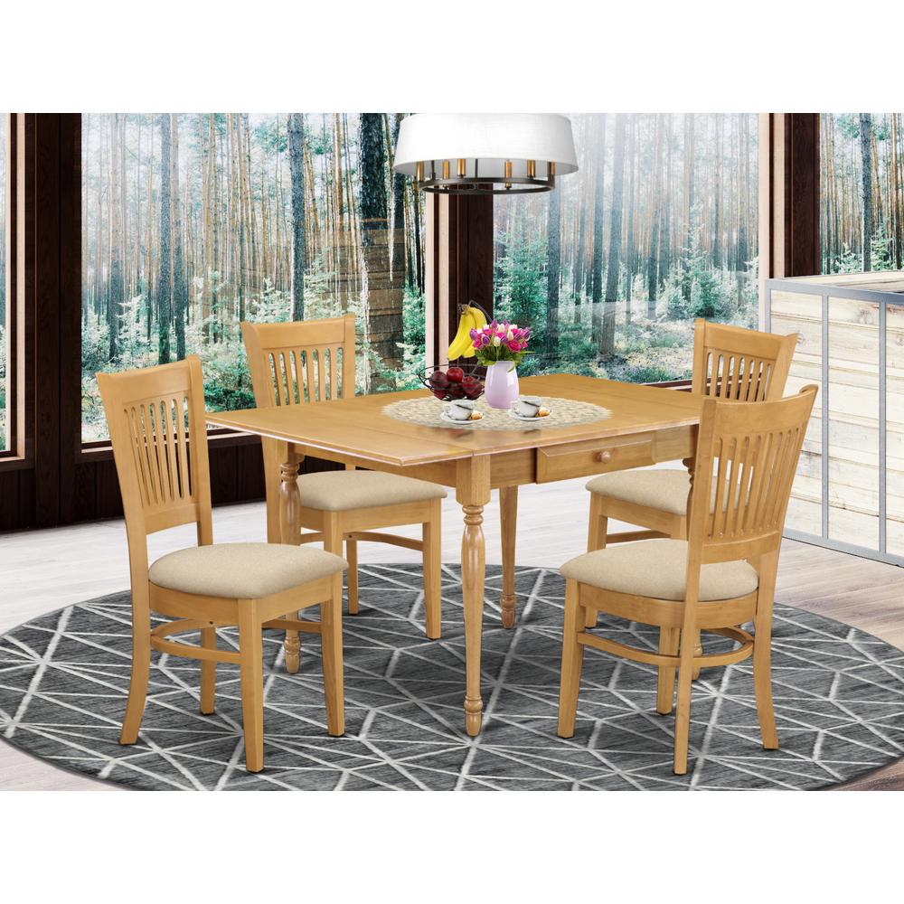 Dining Room Set Oak, MZVA5-OAK-C. Picture 2