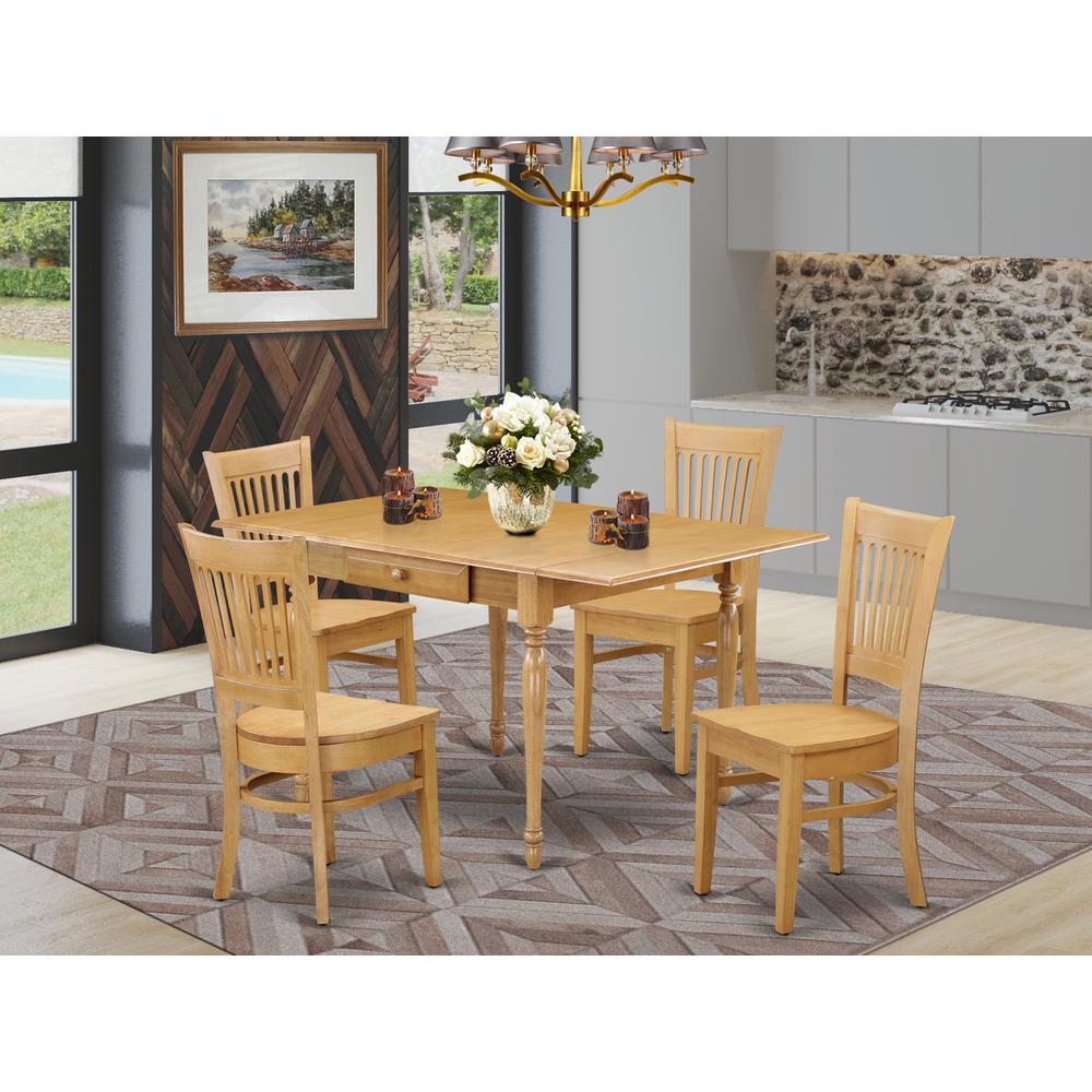 Dining Room Set Oak, MZVA5-OAK-W. Picture 2