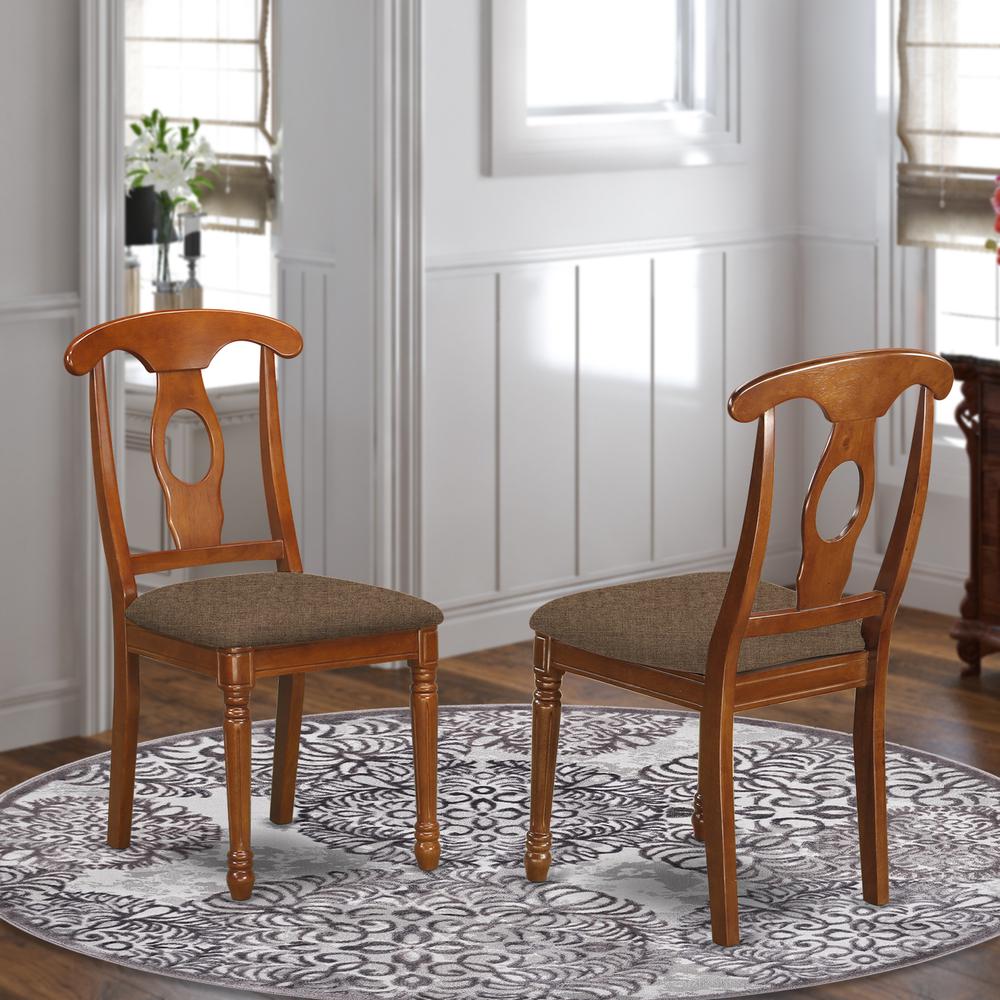 NAC-SBR-C Napoleon styled kitchen chair with Fabric seat. Picture 2