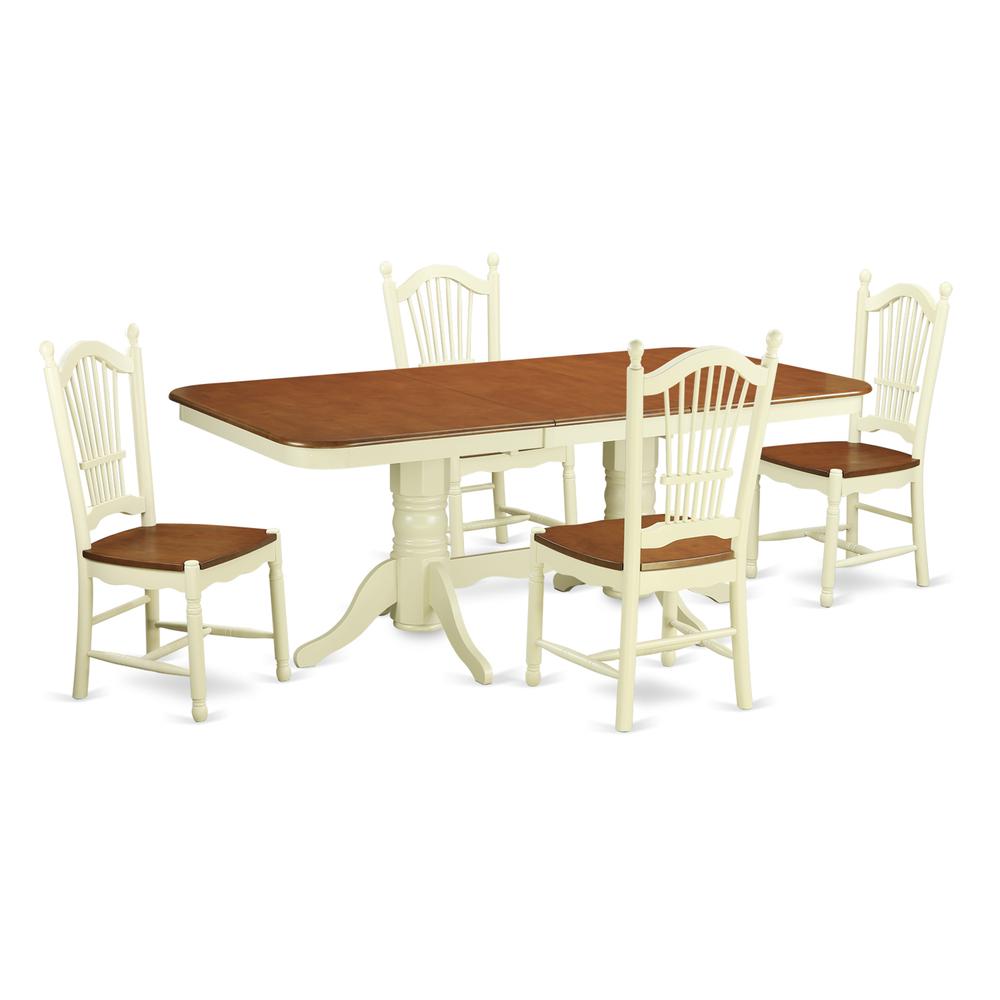 5  PC  Kitchen  nook  Dining  set  -  Table  and  4  Dining  Chairs. Picture 1