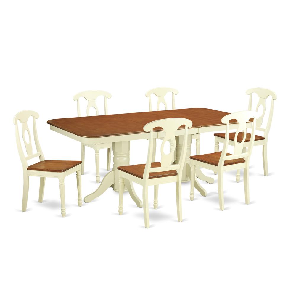 7  Pc  Dining  room  set  for  6-Dining  Table  with  Leaf  and  6  Dining  Chairs.. Picture 1