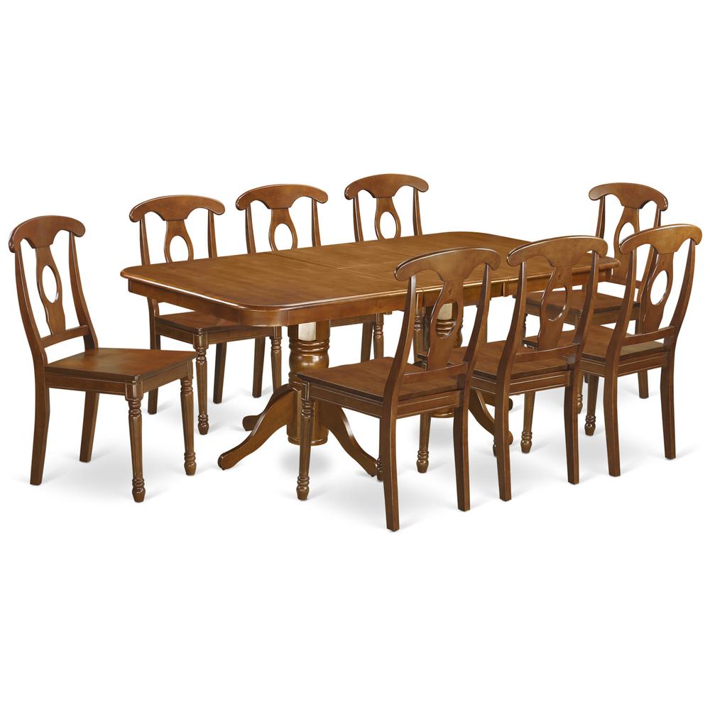 9  Pc  Dining  room  set  Table  with  Leaf  and  8  Dining  Chairs. Picture 1