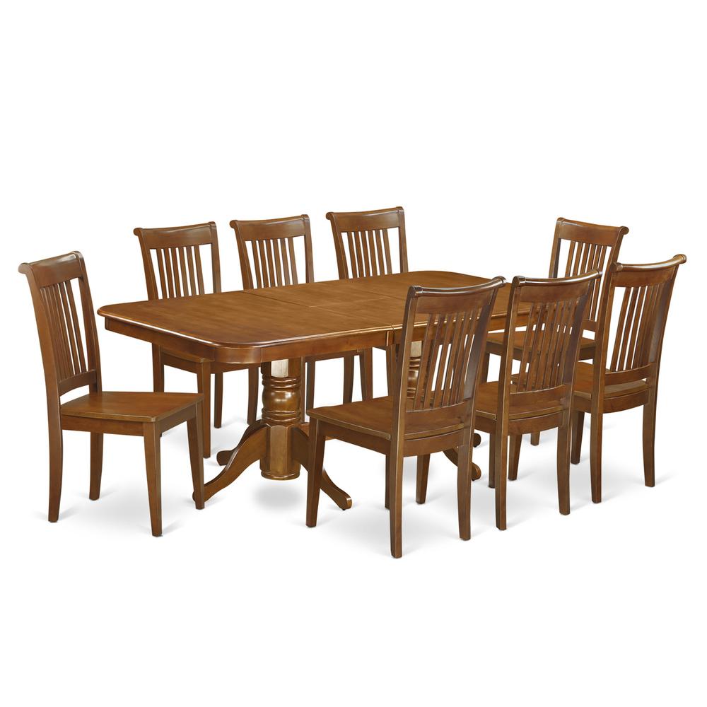 9  Pc  Dining  room  set  Table  with  Leaf  and  8  Kitchen  Dining  Chairs. Picture 1