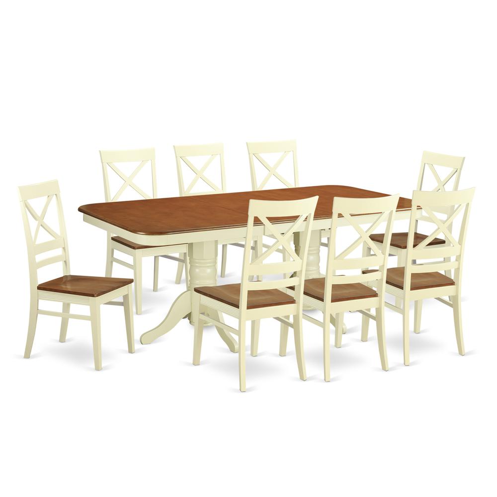 9  PC  Dining  room  set  for  8-  Dinette  Table  and  8  Dining  Chairs. Picture 1