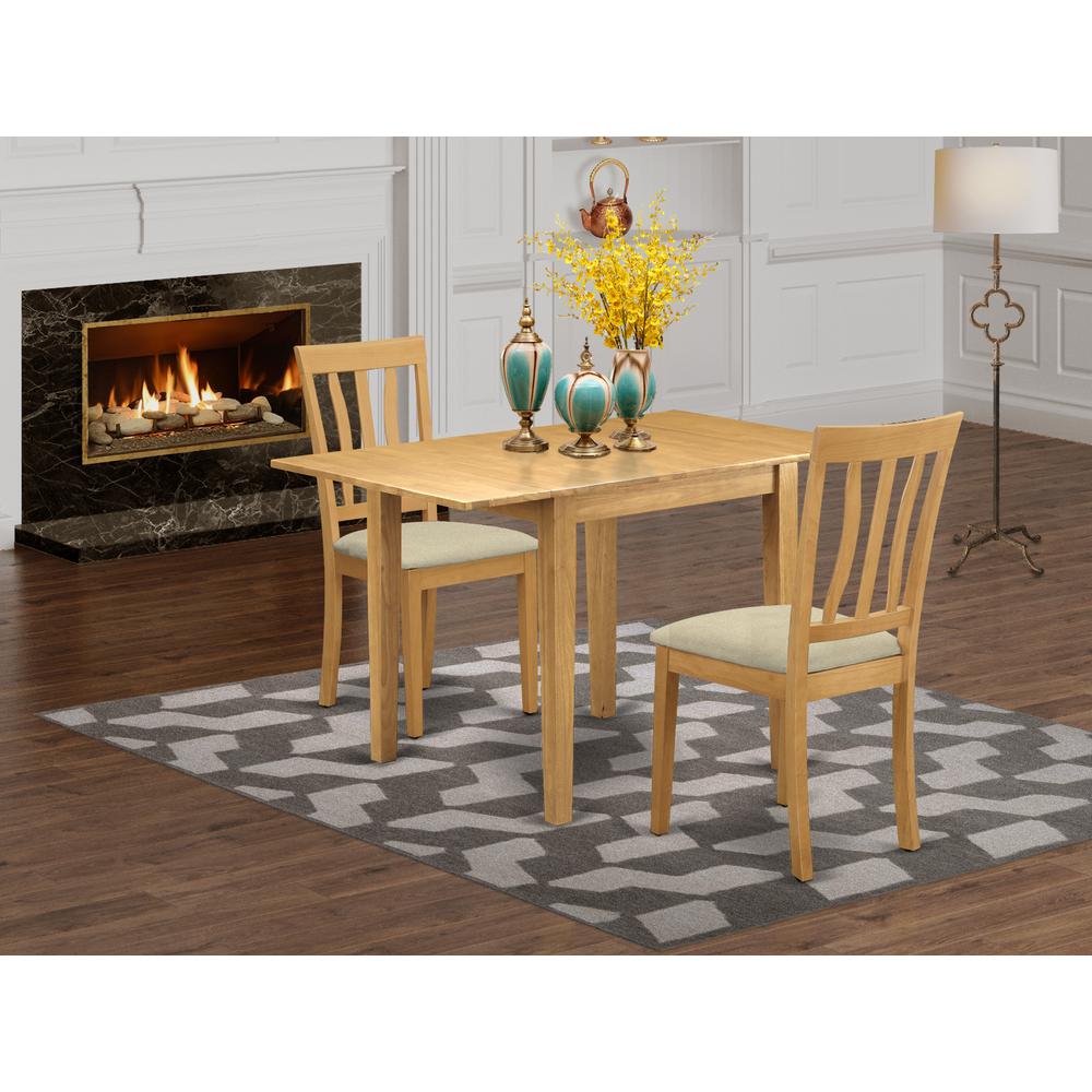 Dining Room Set Oak, NDAN3-OAK-C. Picture 2