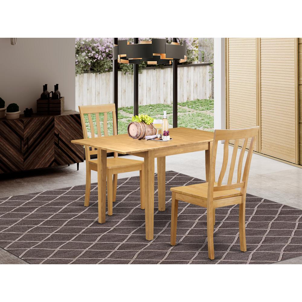 Dining Room Set Oak, NDAN3-OAK-W. Picture 2