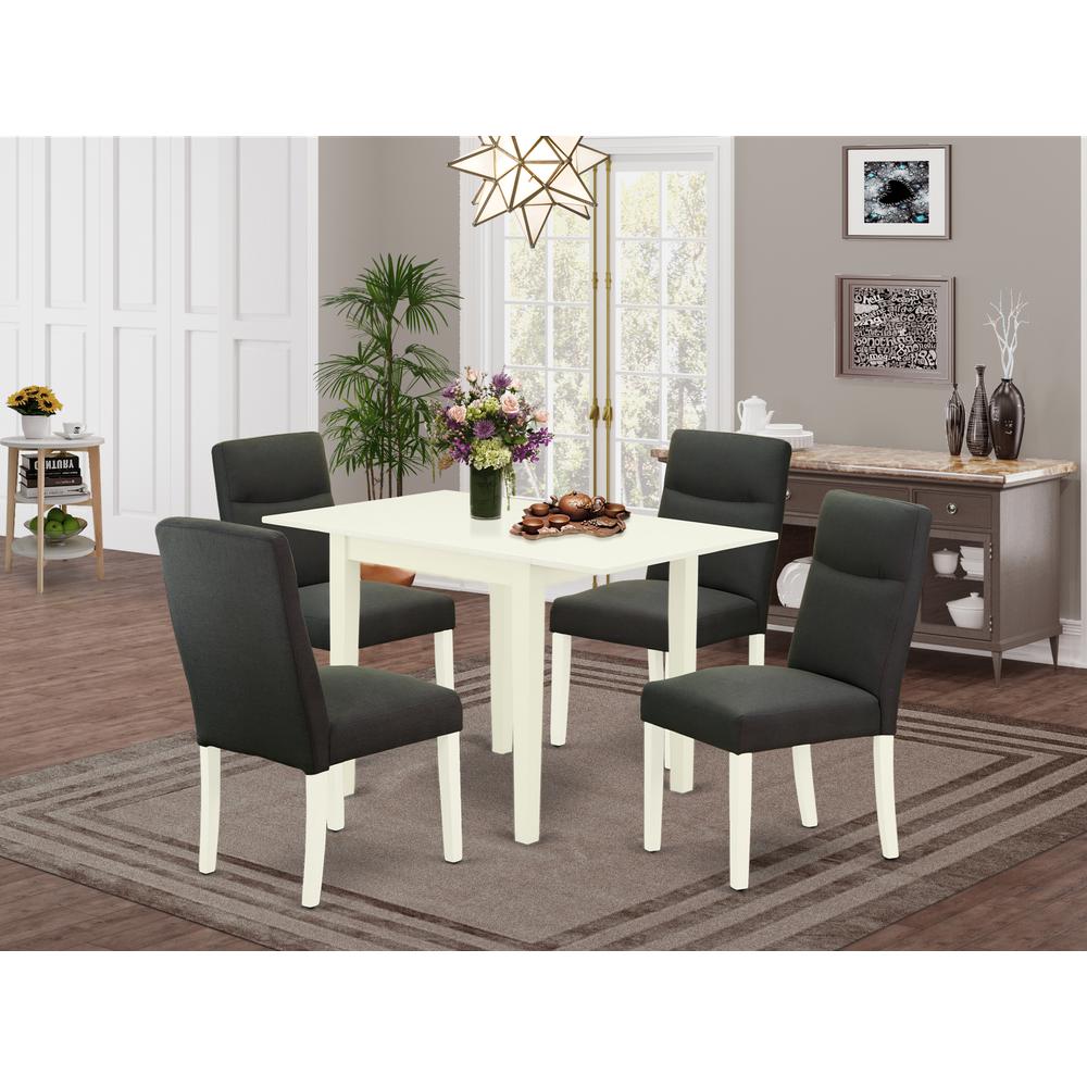 Dining Room Set Linen White, NDBE5-LWH-20. Picture 2