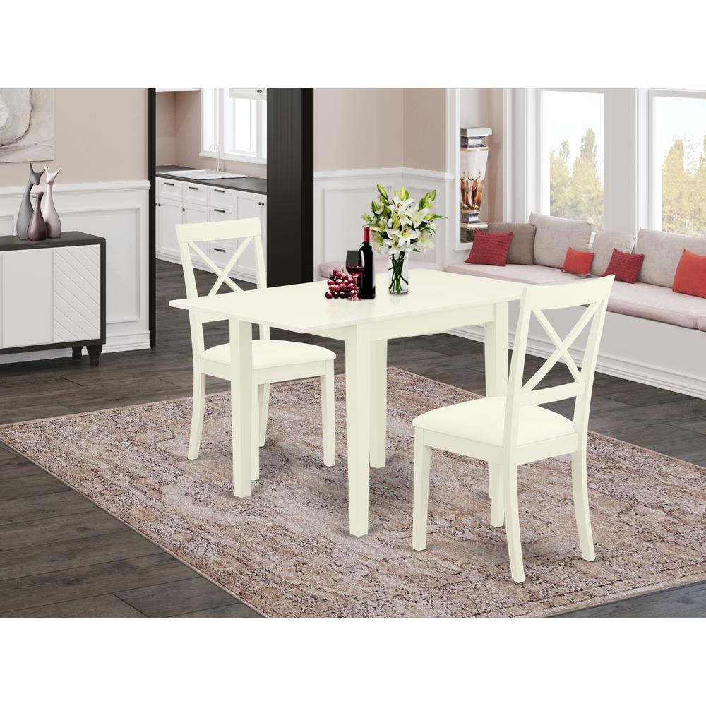 Dining Room Set Linen White, NDBO3-LWH-LC. Picture 2