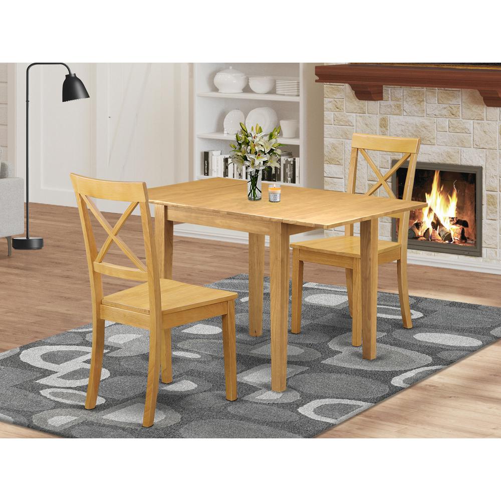 Dining Room Set Oak, NDBO3-OAK-W. Picture 2